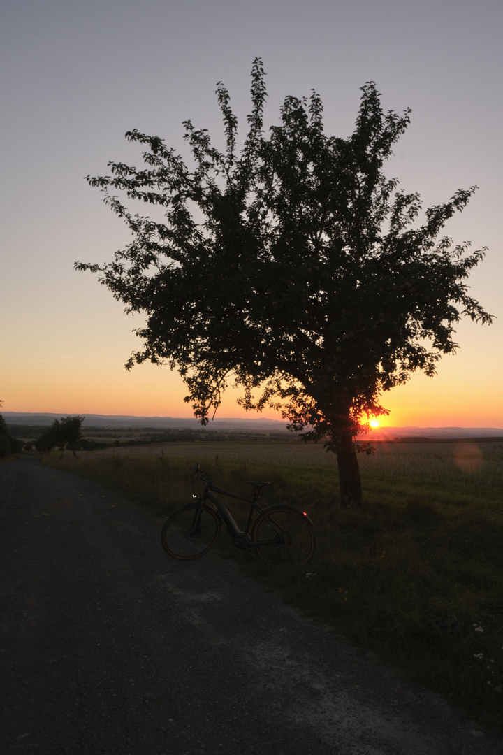 Sonnnenuntergang hinter Osthausen