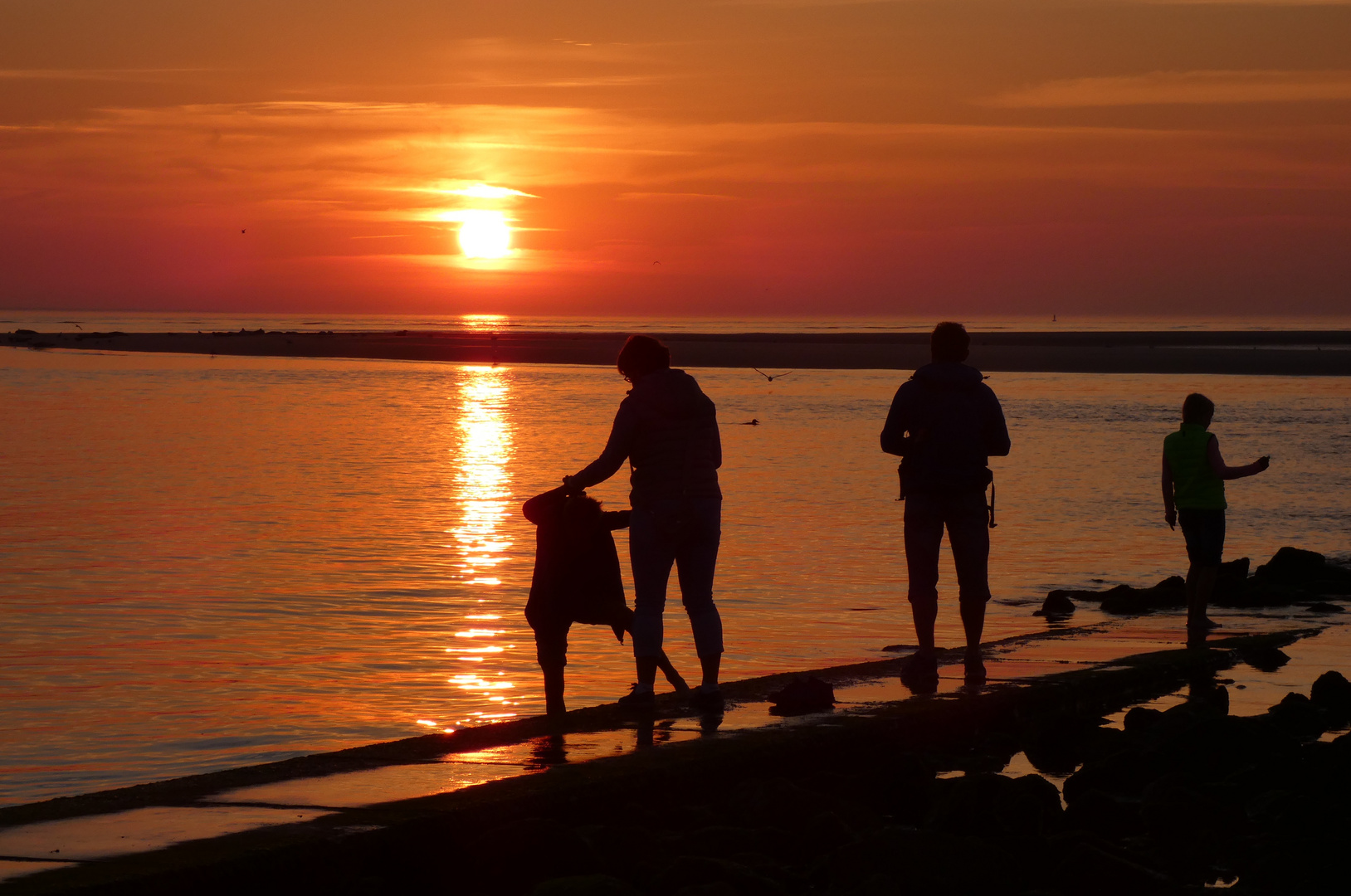 Sonnnenuntergang im Sommer. 02 auf Borkum