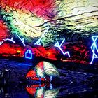 Sonntag abstrakt - Springende Lichtfigur in der Barbarrossahöhle