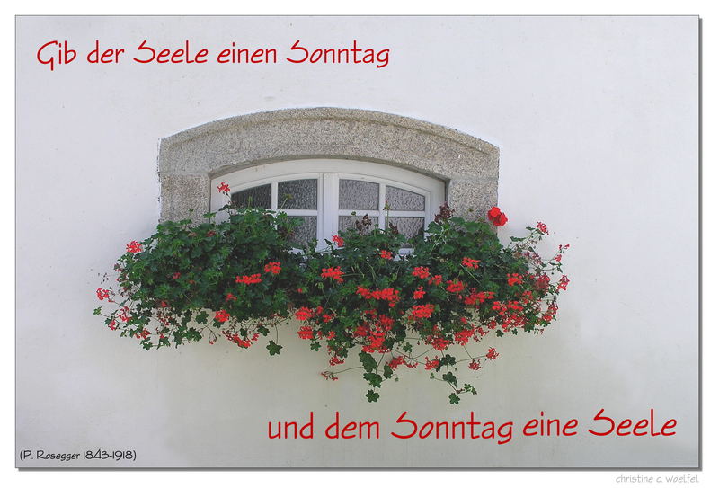 Sonntag ...