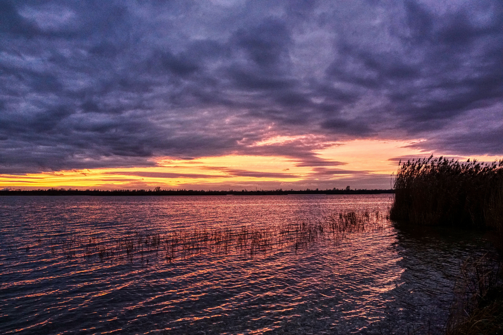 Sonntag mit (Abend)sonne: Winterabend am See