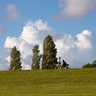 Sonntag mit Sonne auf dem Deich