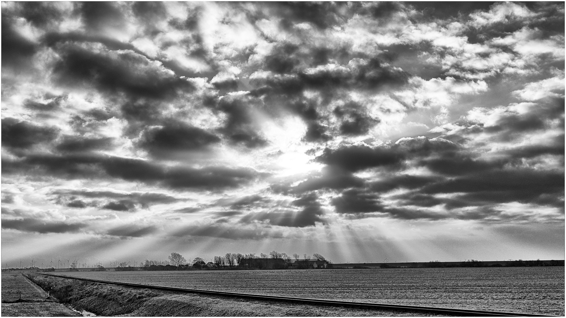 Sonntag mit Sonne - Gegenlicht Schwarzweiß