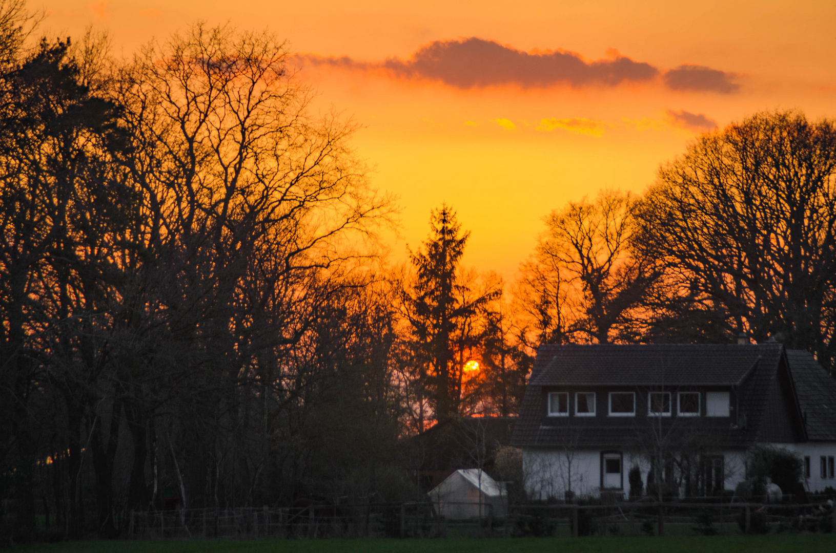 "Sonntag mit Sonne" im Herzen, oder der Himmel ist Rot