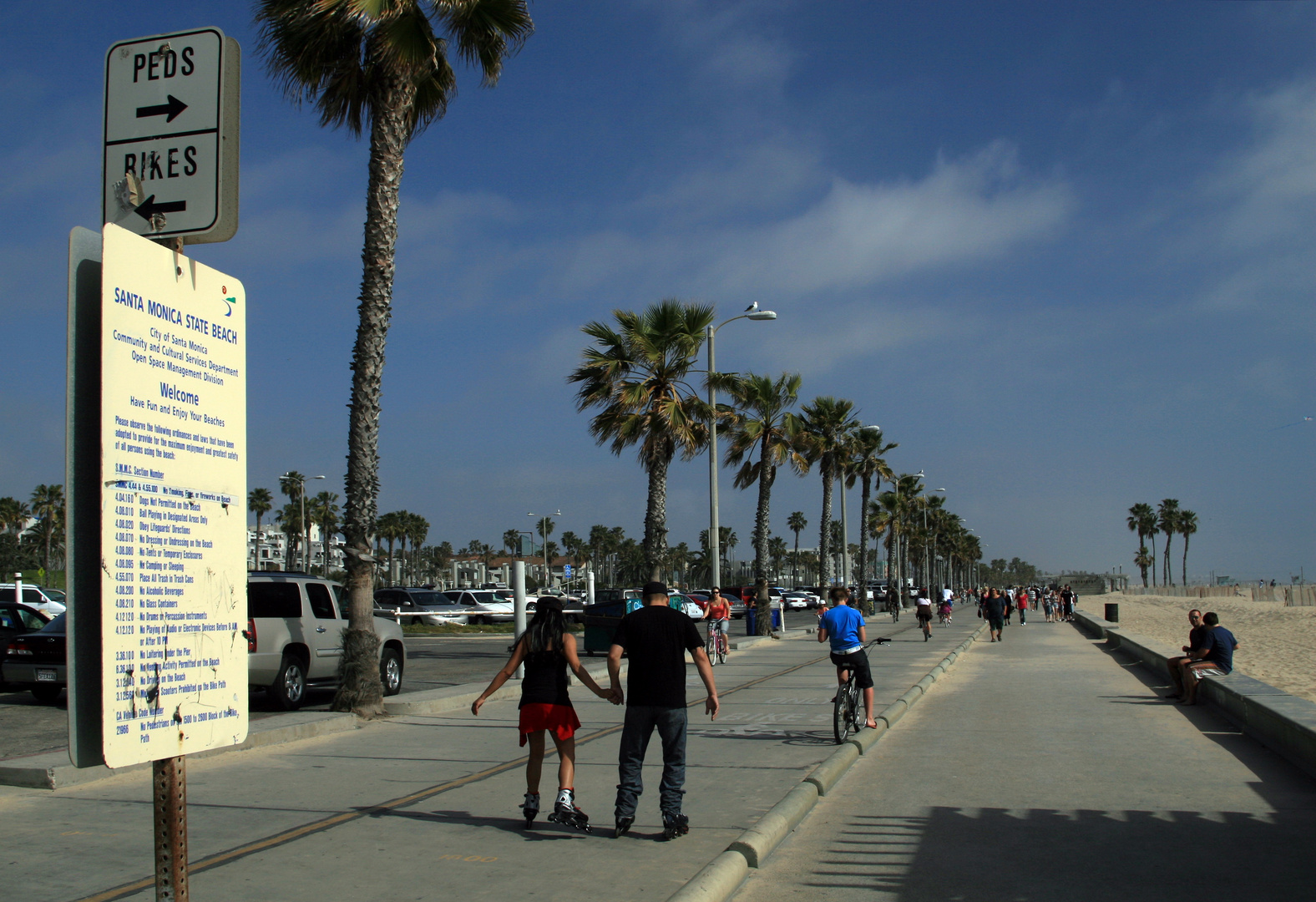 Sonntag mit Sonne: Santa Monica State Beach