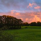 "Sonntag mit Sonne"  und Sonnenuntergang