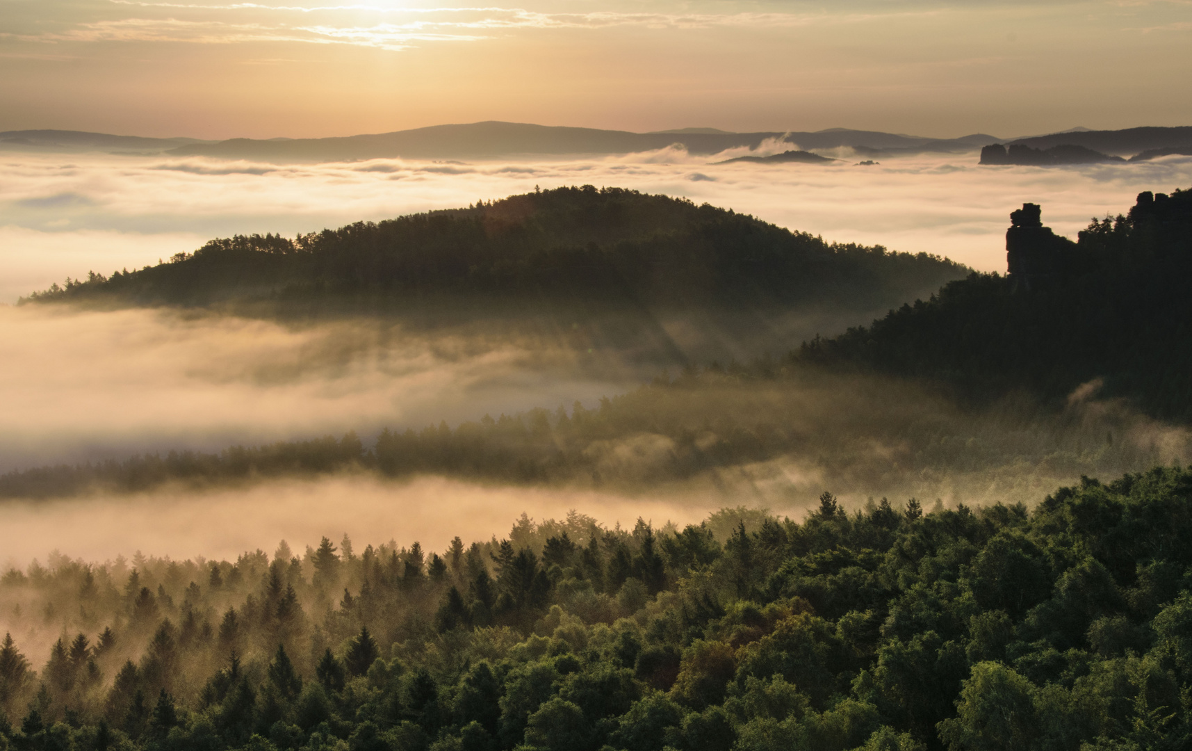 Sonntagmorgen am Nebelmeer II