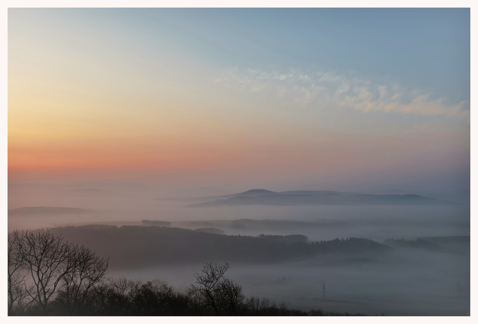 Sonntagmorgen übder dem Nebel