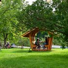 Sonntags im Biergarten auf'm Dorf