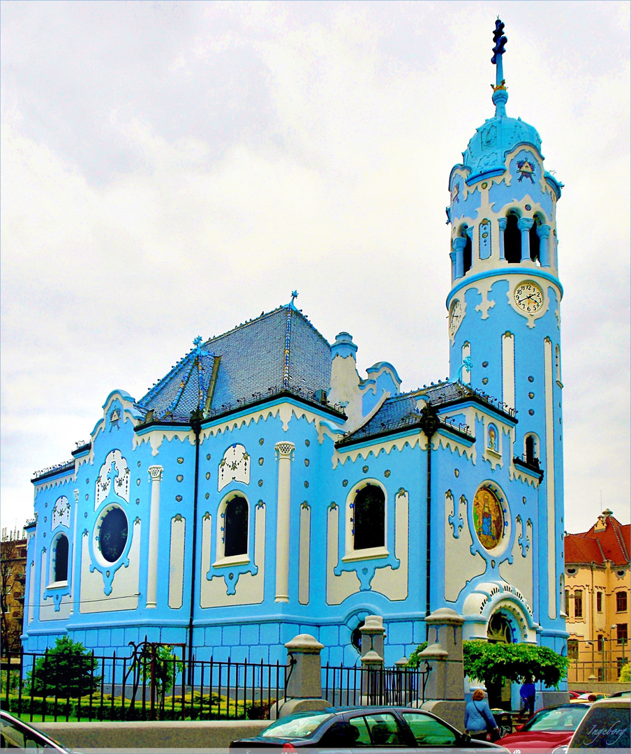 +  Sonntags.Geschichte: „ Blaue Kirche " in Bratislava  +