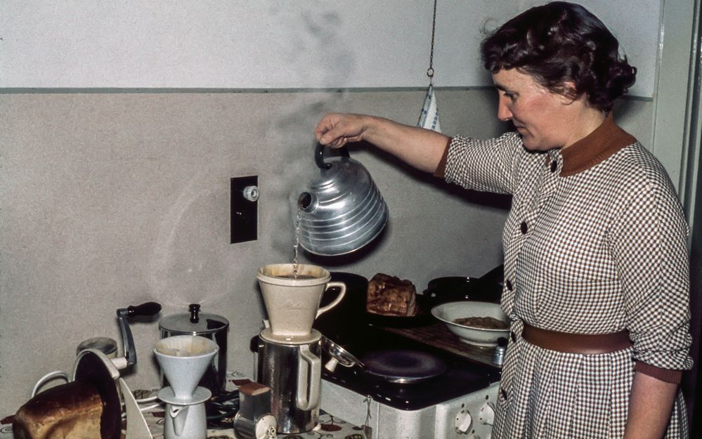Sonntagskaffee 1958 Foto & Bild spezial, kaffee, küche Bilder auf