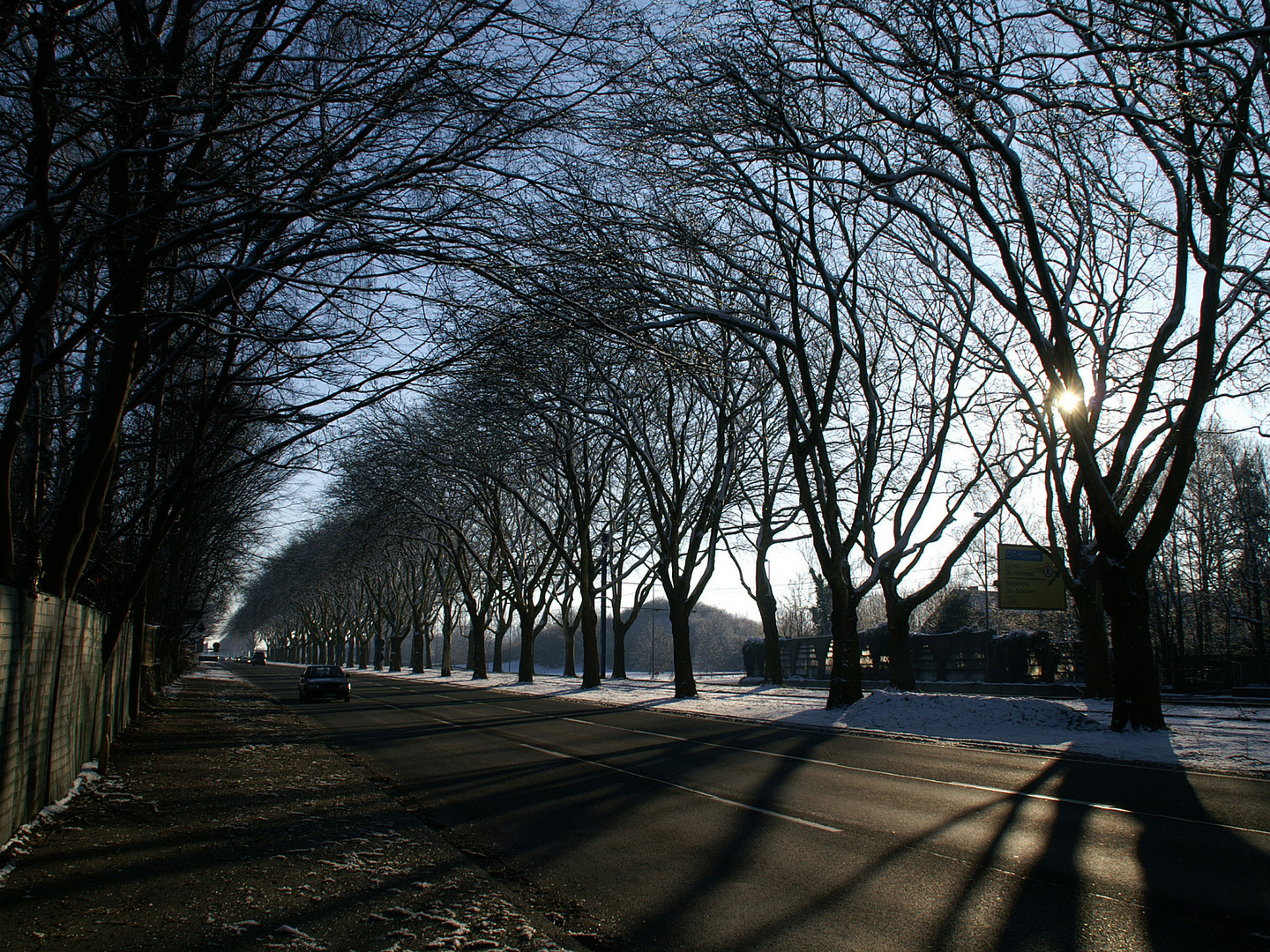 Sonntagsmorgens auf der B 1