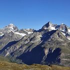 Sonntagspano mit klassischer  Sicht nach Nordwest von den Hügeln des Rotenbodens beim Gornergrat