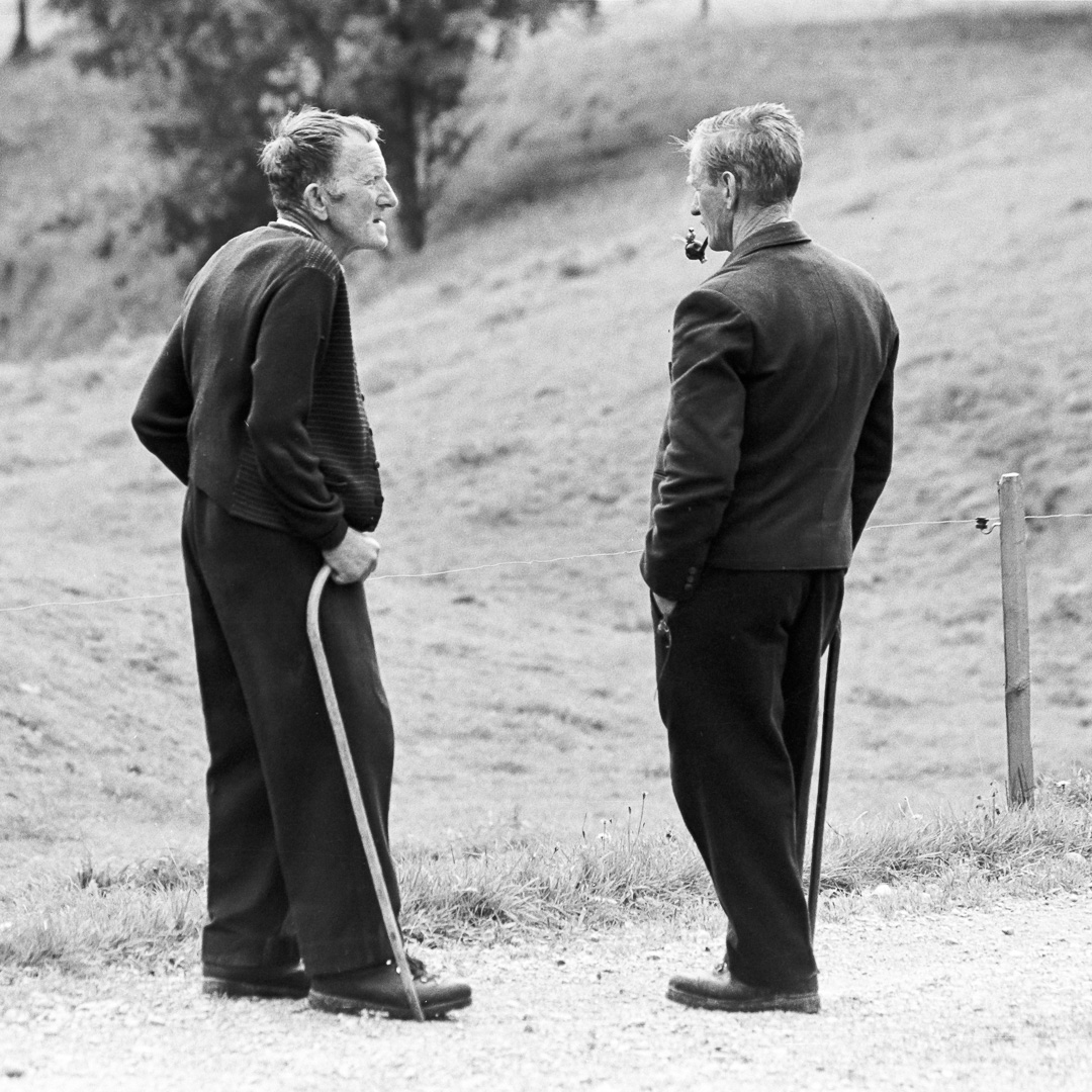 Sonntagsspaziergang im Toggenburg, Schweiz, 1977