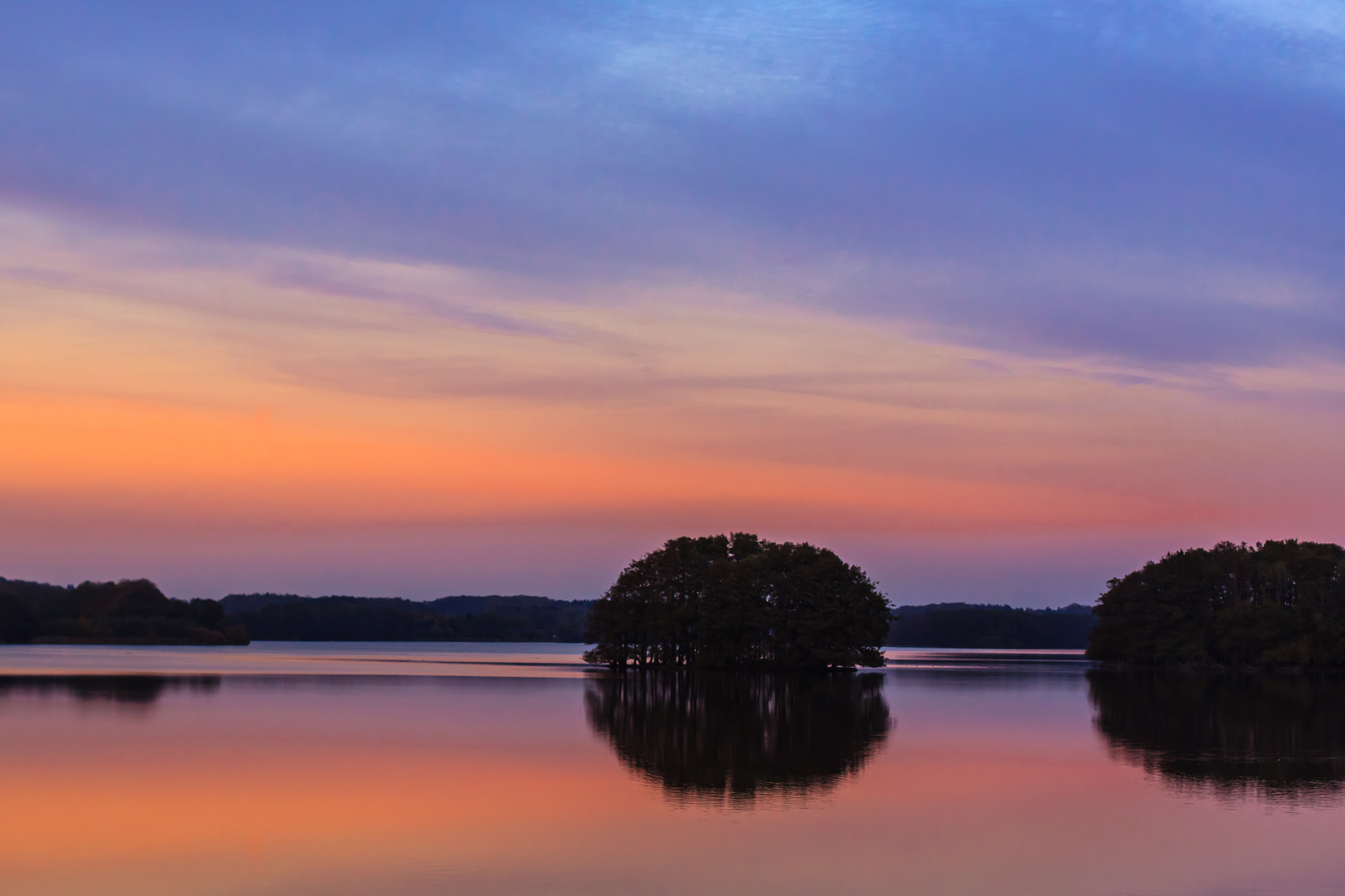 Sonntenuntergang am Biestensee