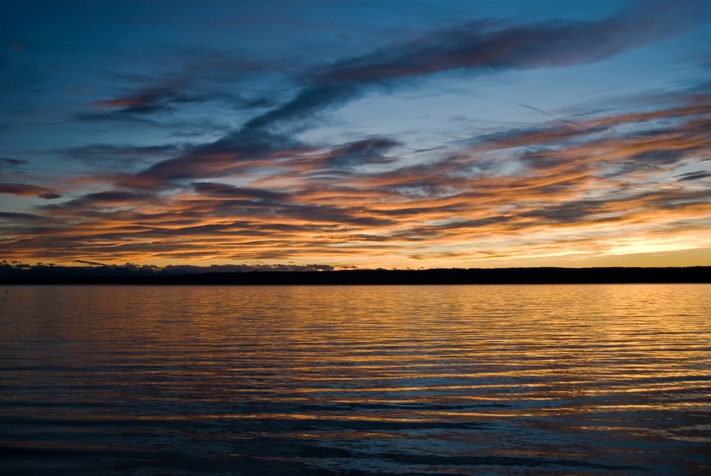 Sonnuntergang am Ammersee