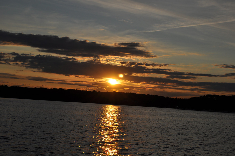 Sonnuntergang am Tegler See