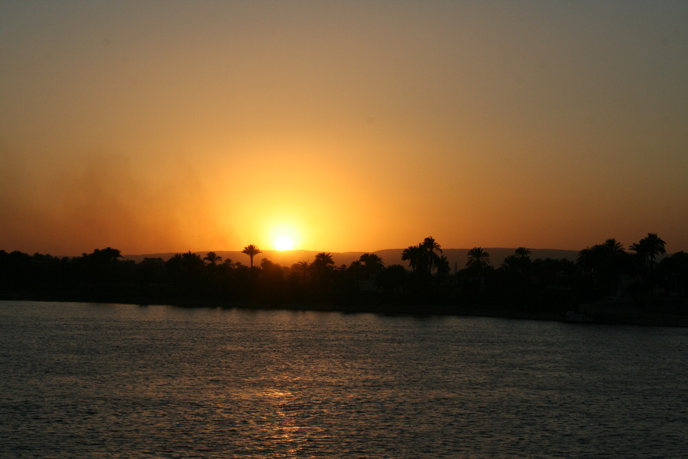 Sonnuntergang auf dem Nil