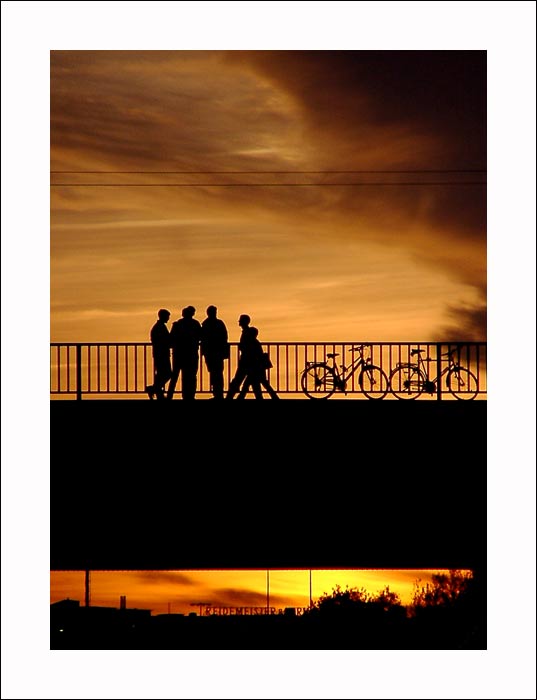 Sonnuntergang Bgm Smidt Brücke