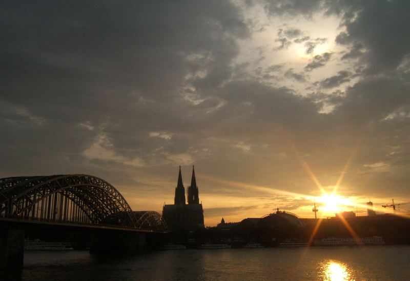 Sonnuntergang in Köln