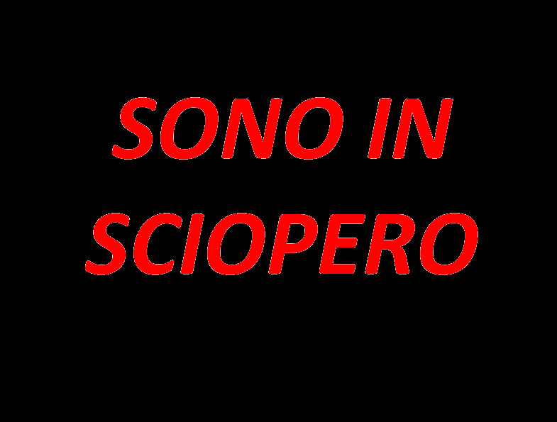 SONO IN SCIOPERO