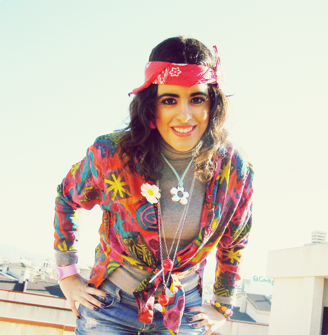 Sonrisa hippie.