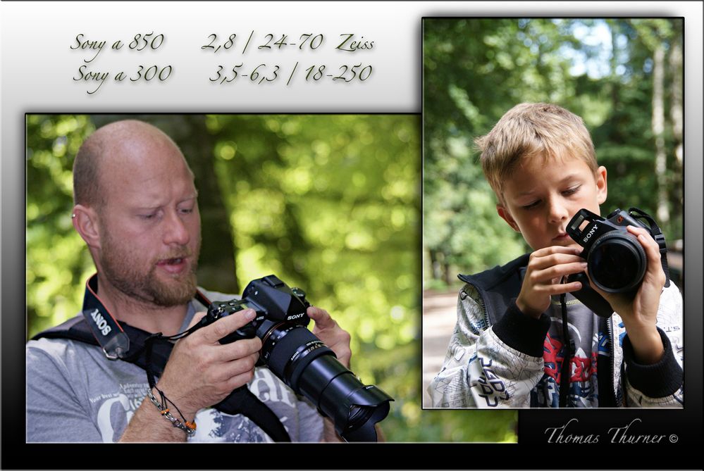 Sony a 850 und Sony a300 (Besser Bildrahmen)