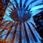 Sony Center at night