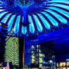 Sony Center at night