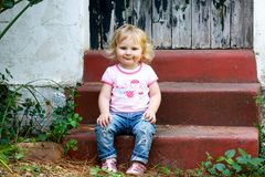 Sophia-Mara posing in our garden