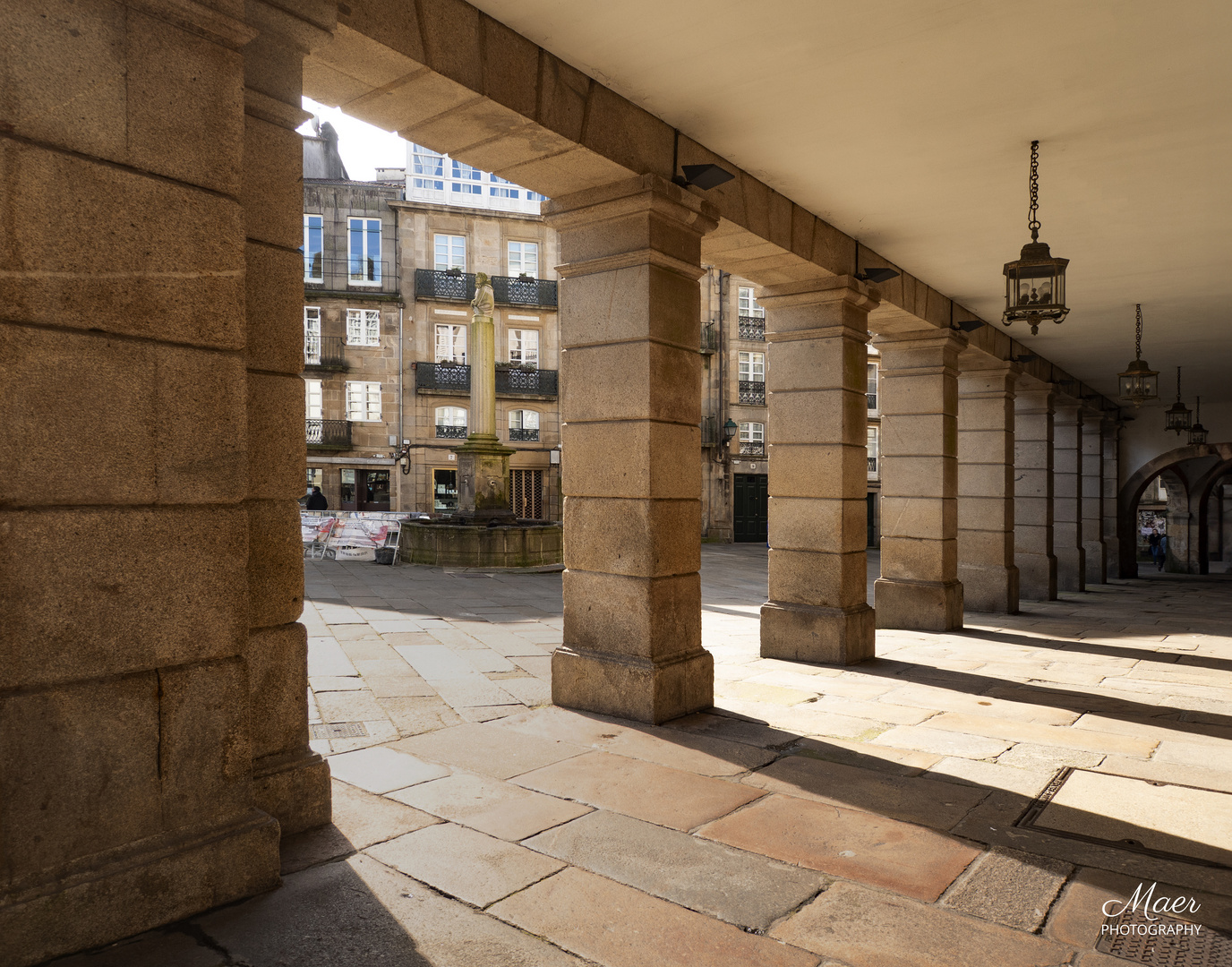 Soportales,Plaza de Cervantes.