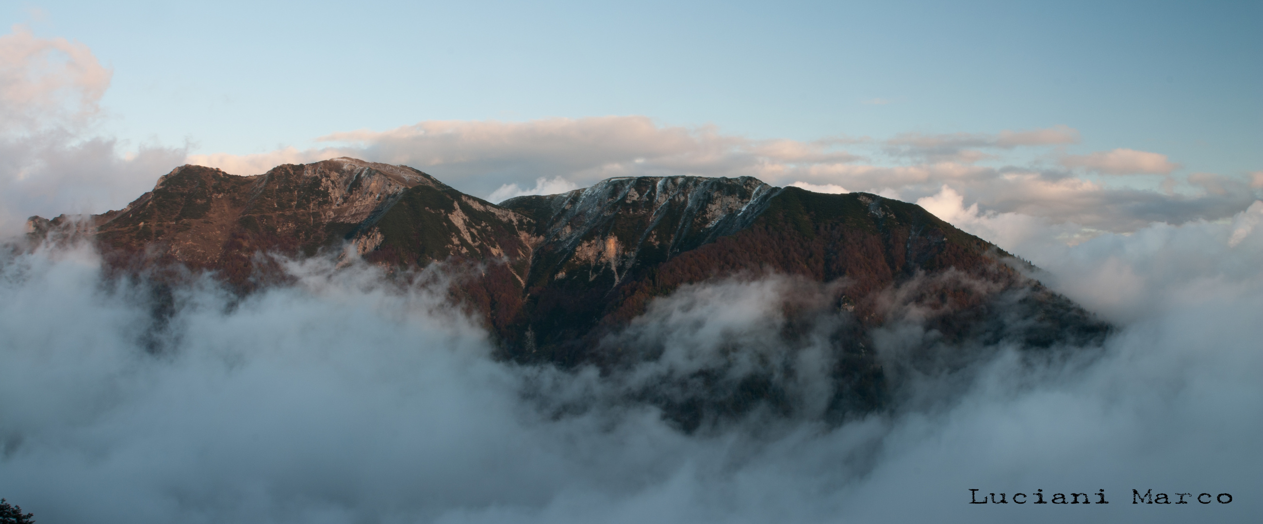 sopra le nuvole la prima neve