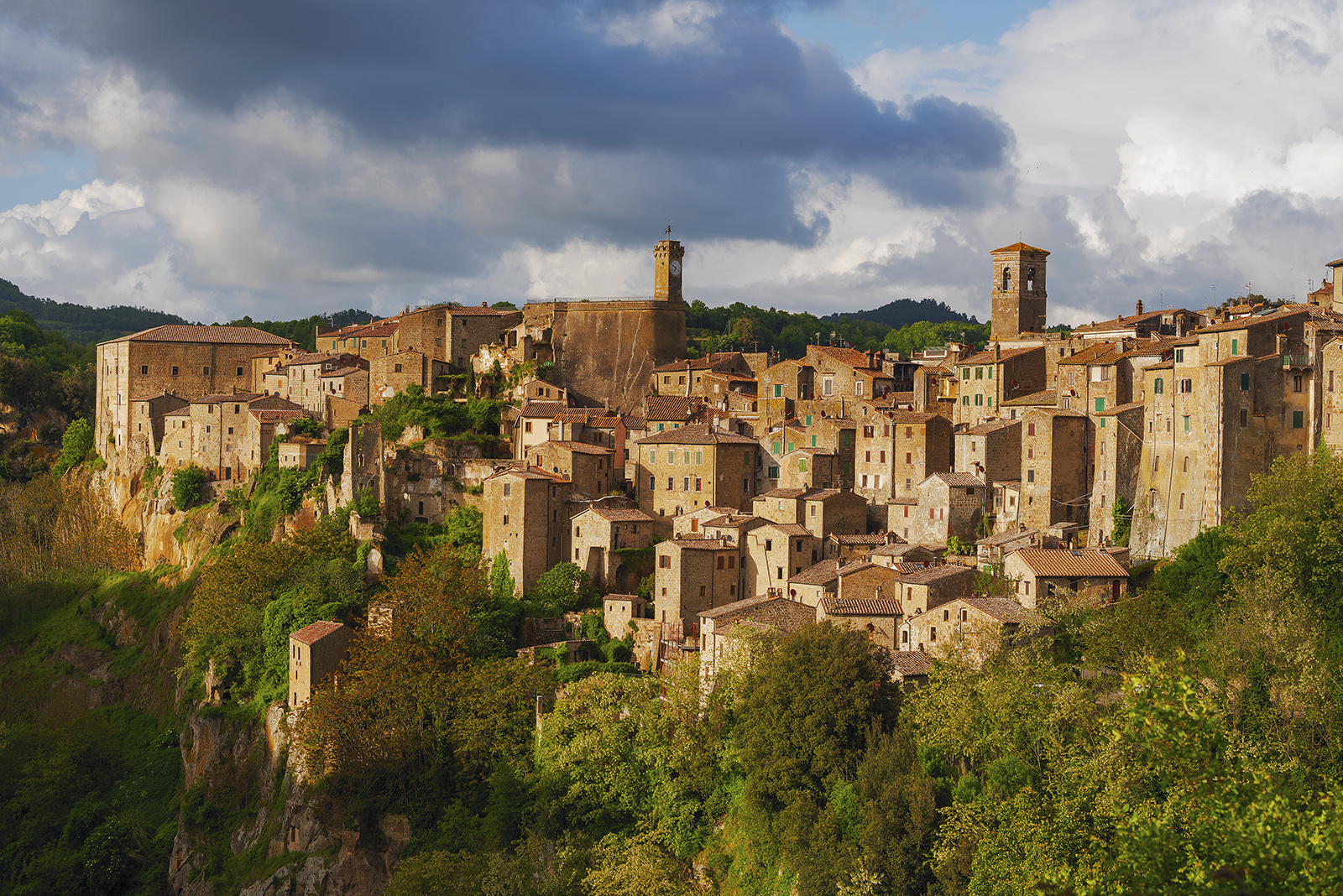 Sorano in a beautiful afternoon sunlight