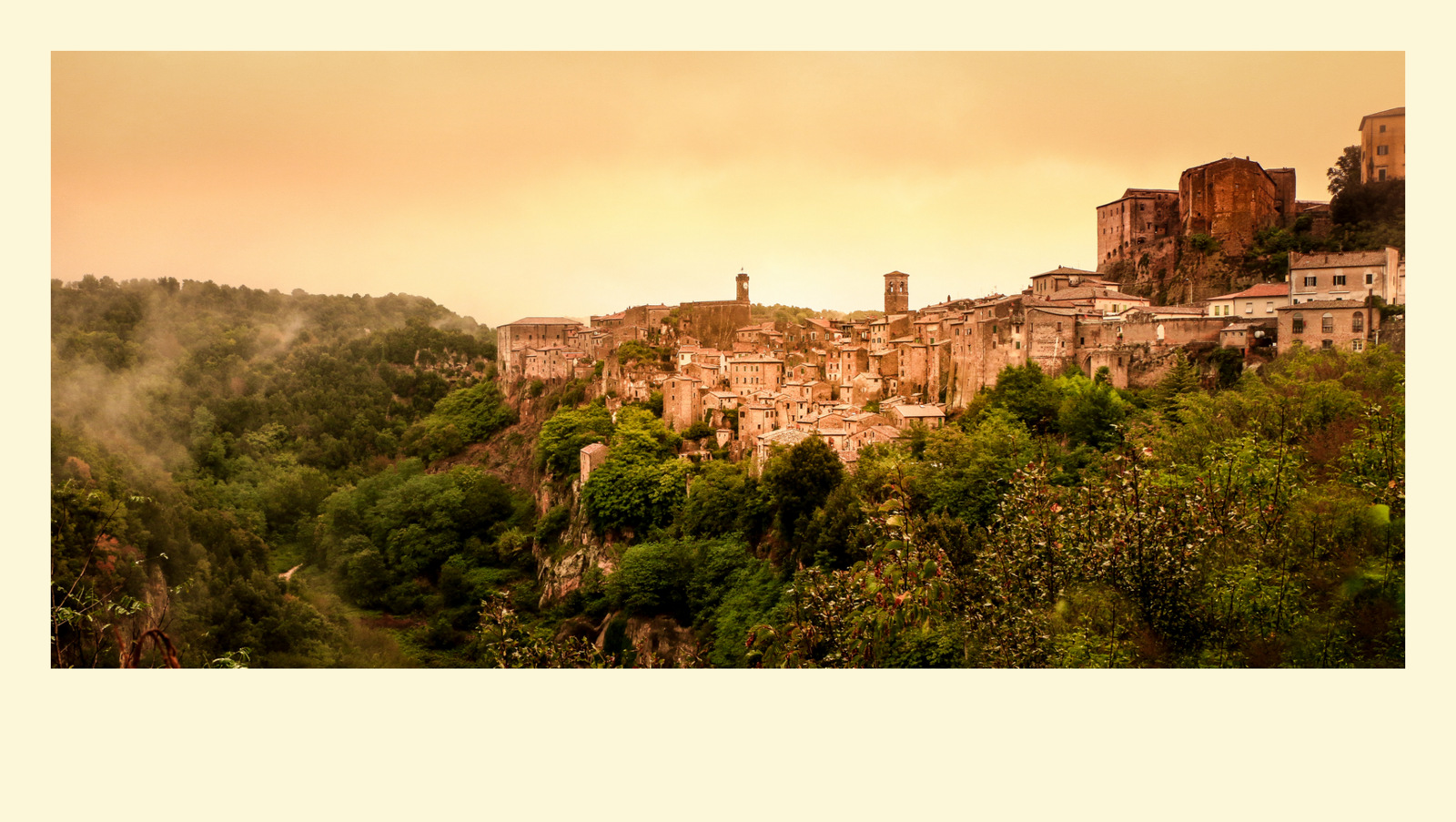 Sorano in der Abendsonne