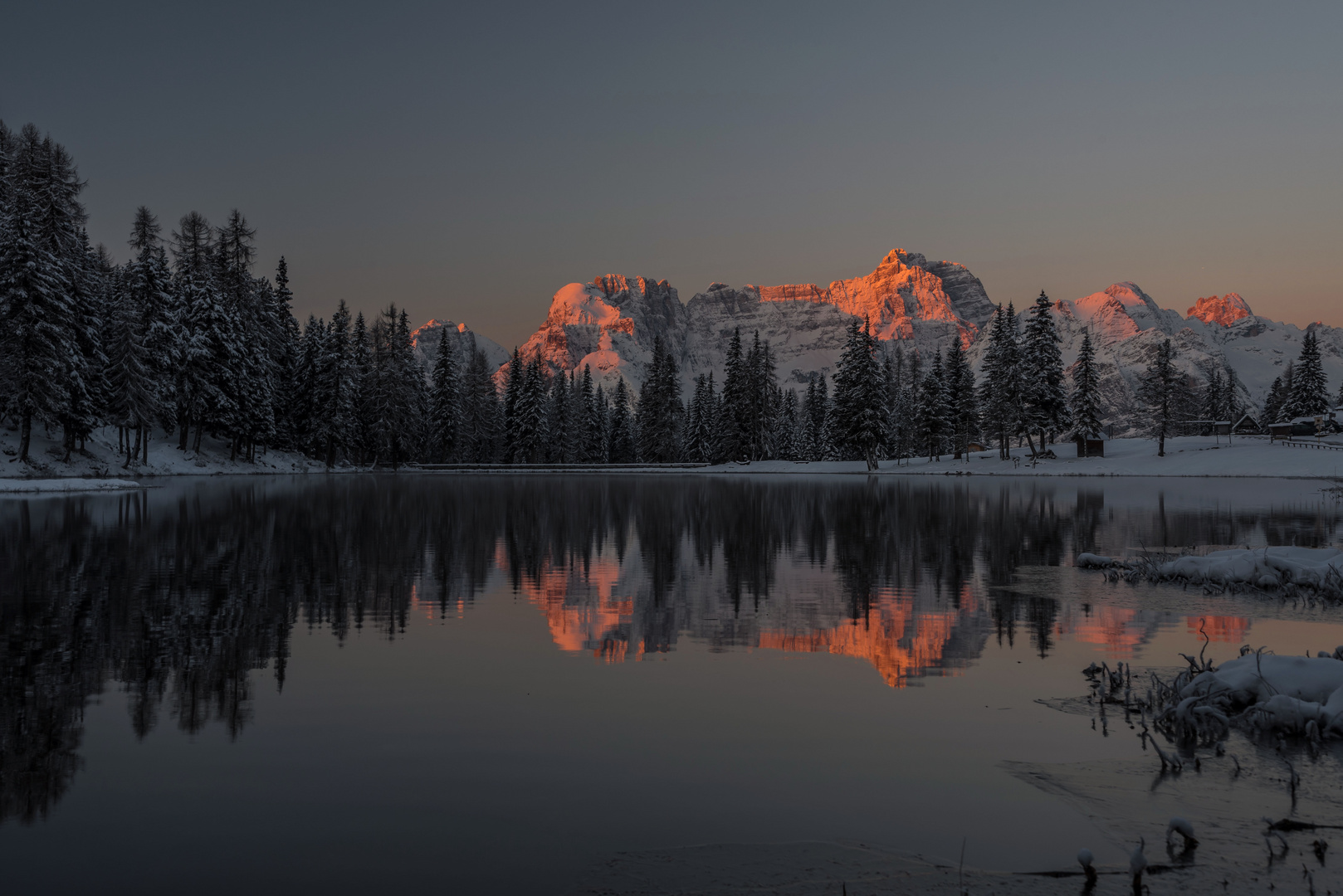 Sorapiss im Morgenlicht