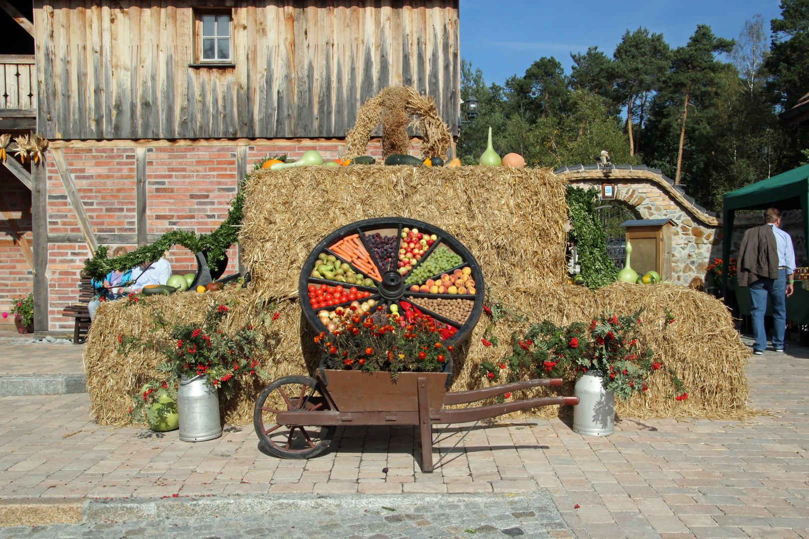 Sorbisches Erntedankfest 2015 in Schwazkollm / 1