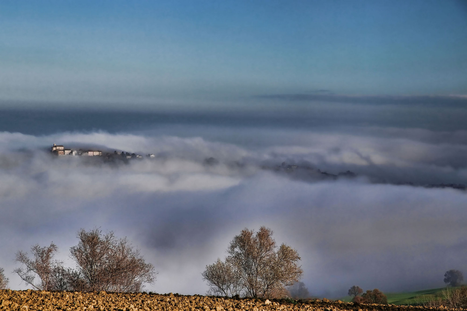 Sorbolongo im Nebel