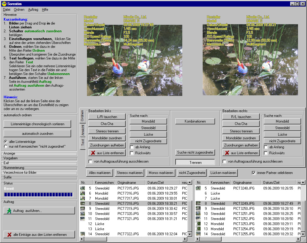 "Sorestim",Freeware zum automatischen zuordnen von Stereobildpaaren