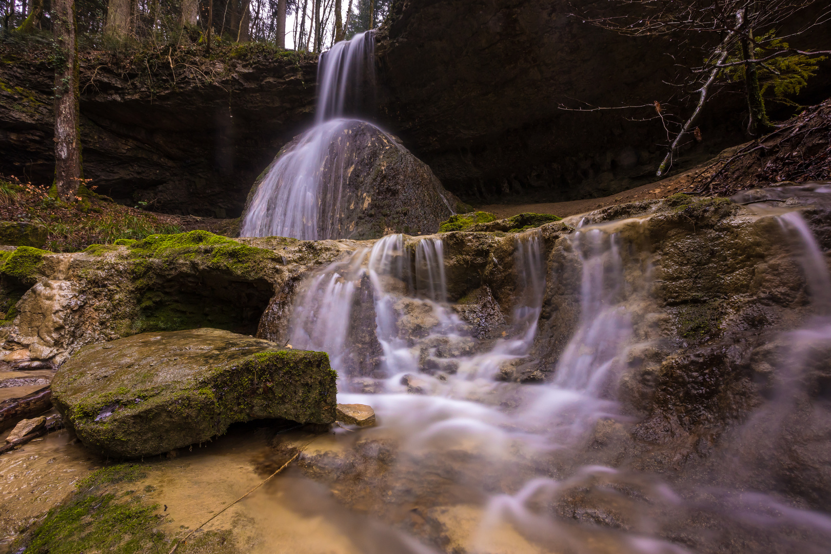 Sormatt Wasserfall (Wildestein/Bubendorf, Ziefen, Schweiz)