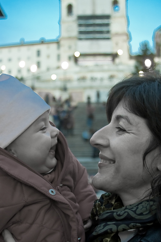 Sorriso a due - Trinità dei Monti