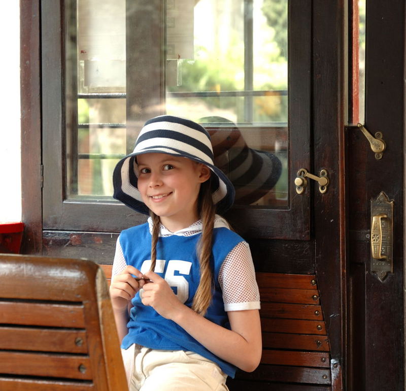 Sorriso su un tram a Barcellona