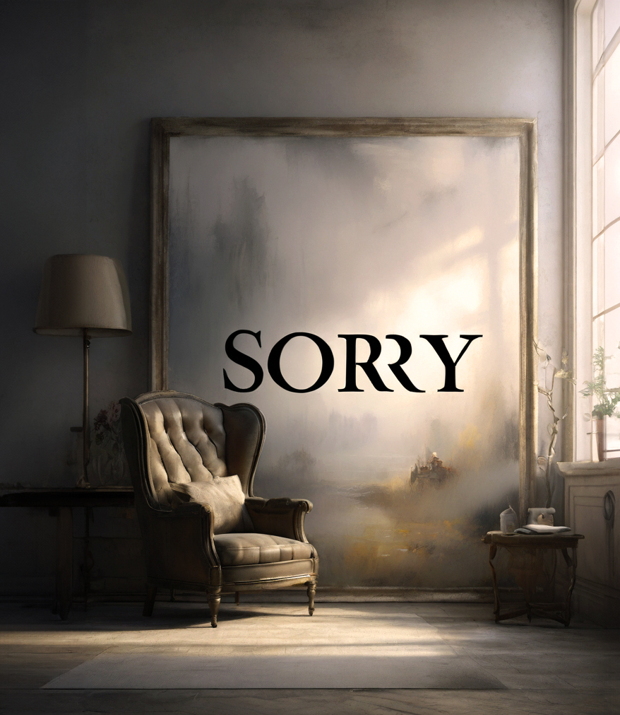 "Sorry" HERZTOR-KI-Bild