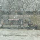 sortie à Paris  ballade fluviale sous la neige