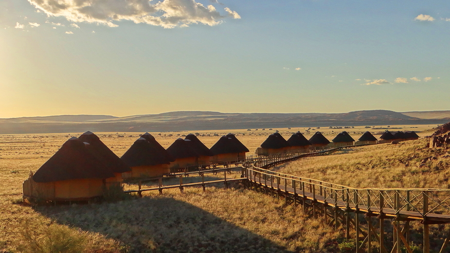 Sossus Dune Lodge im Abendlicht