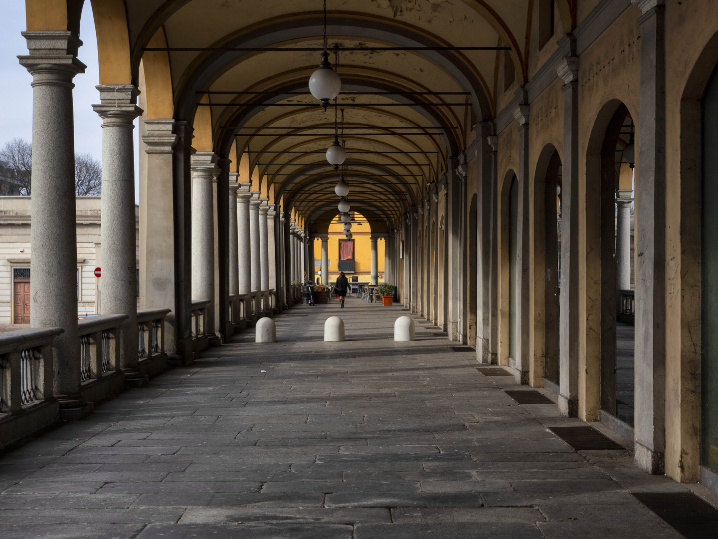 Sotto i portici di Novara