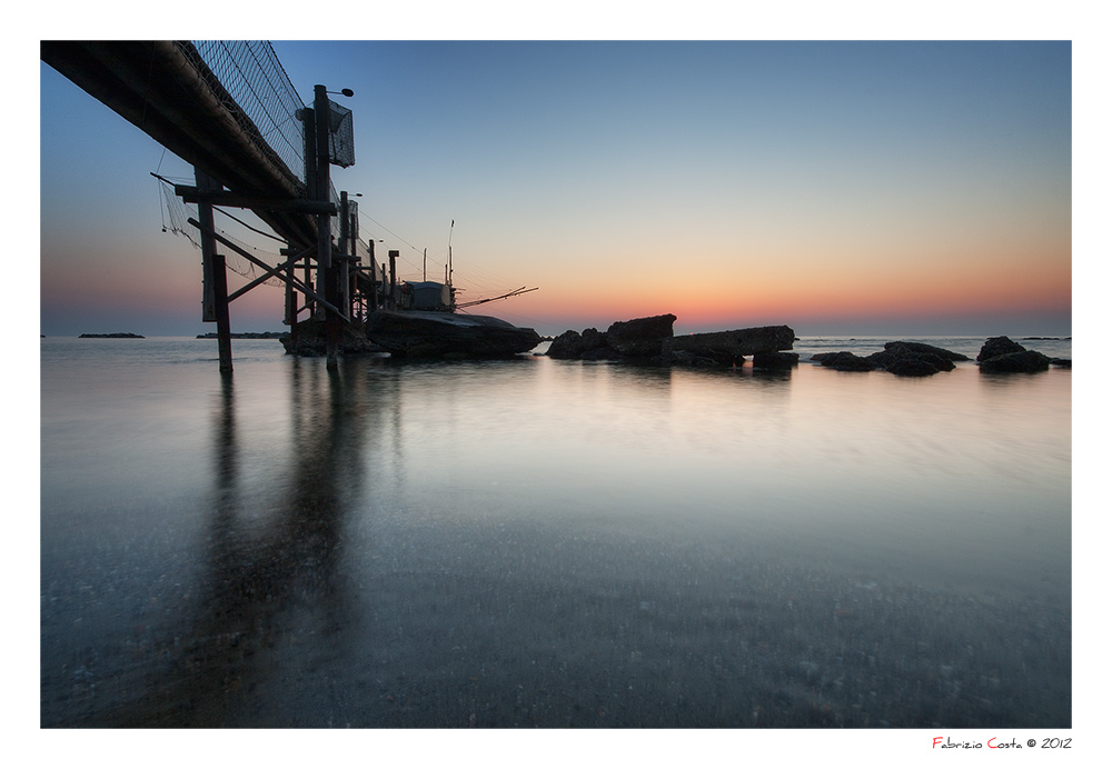 Sotto il pontile del trabocco