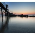 Sotto il pontile del trabocco