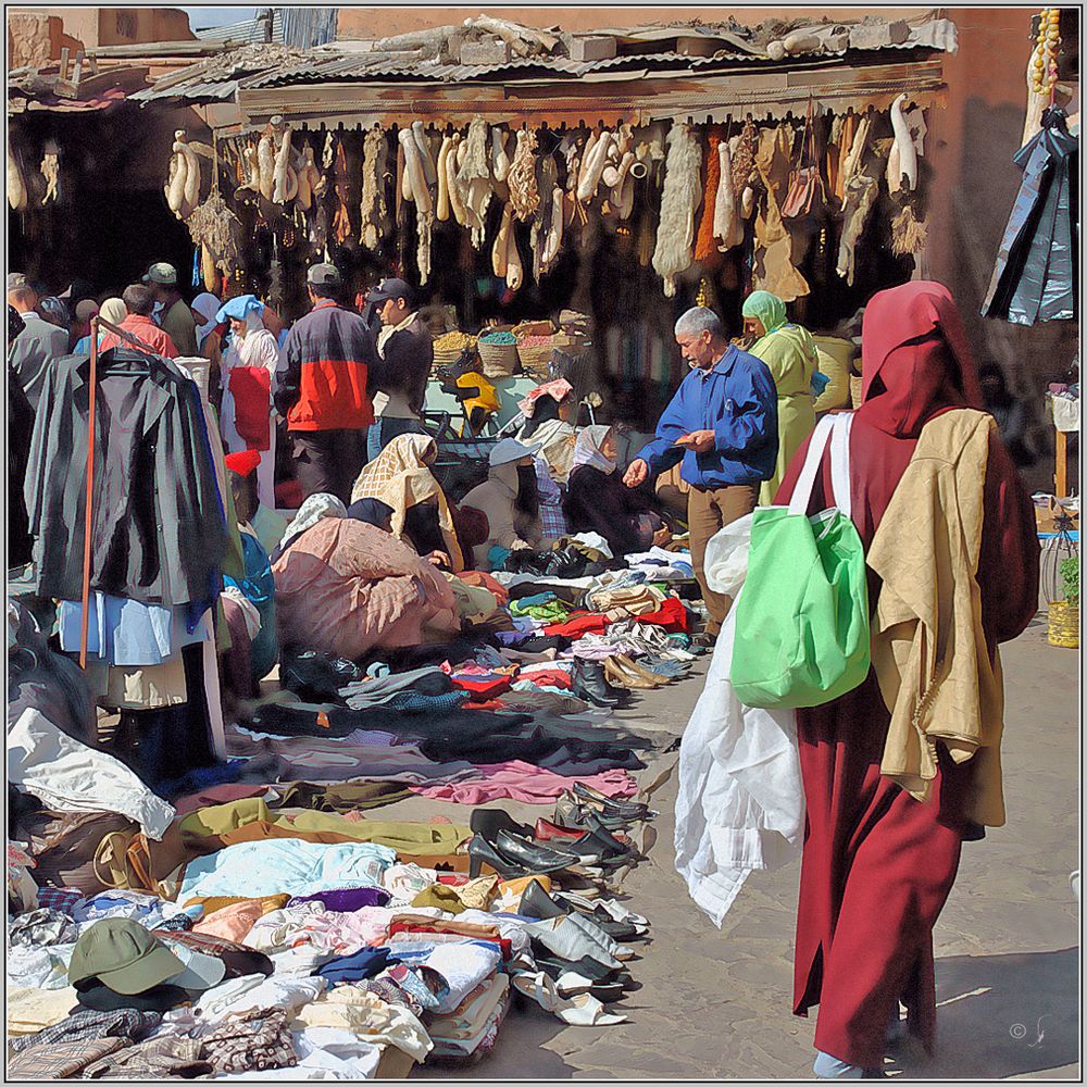 Souk in Marakech