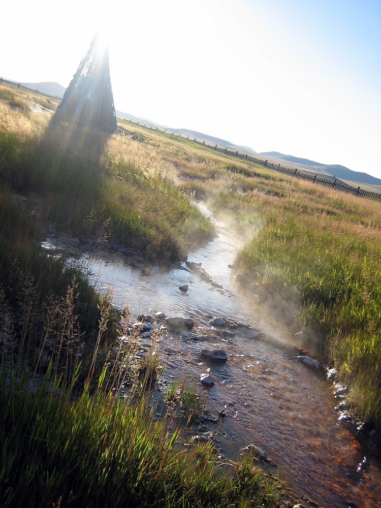 Sources chaudes en Mongolie . . .