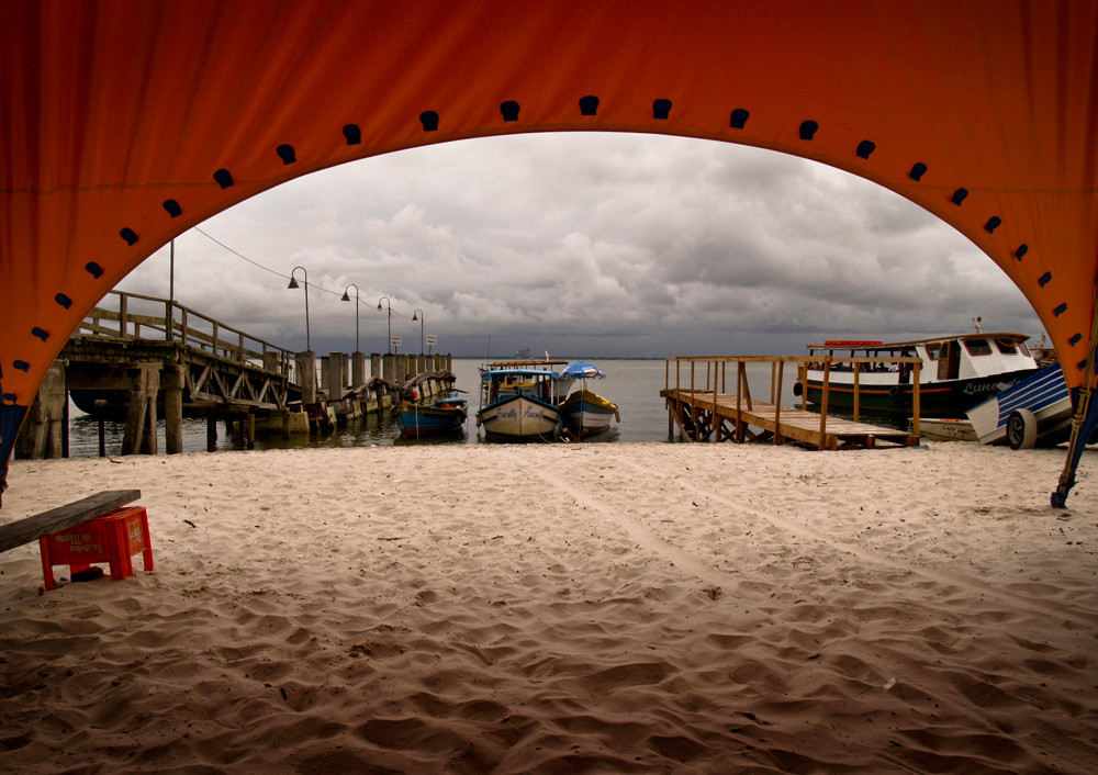 Sous la tente, Ilha do Mehl, Brésil